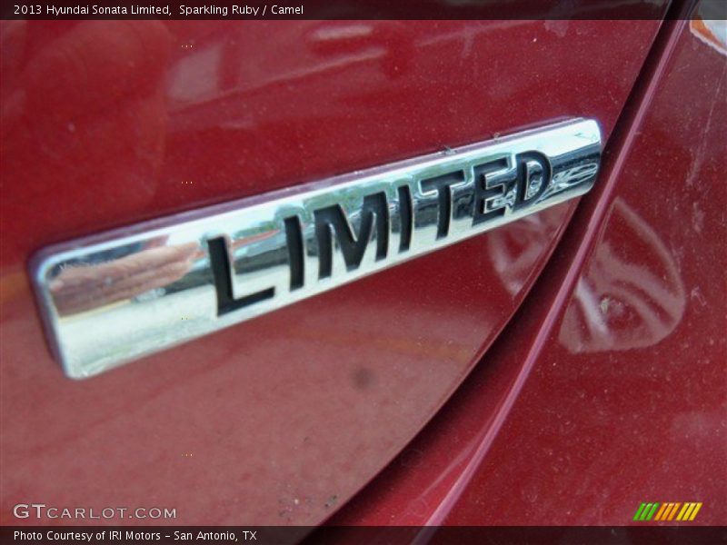 Sparkling Ruby / Camel 2013 Hyundai Sonata Limited