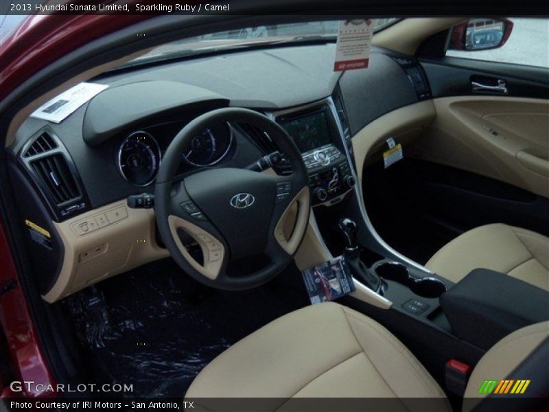 Sparkling Ruby / Camel 2013 Hyundai Sonata Limited