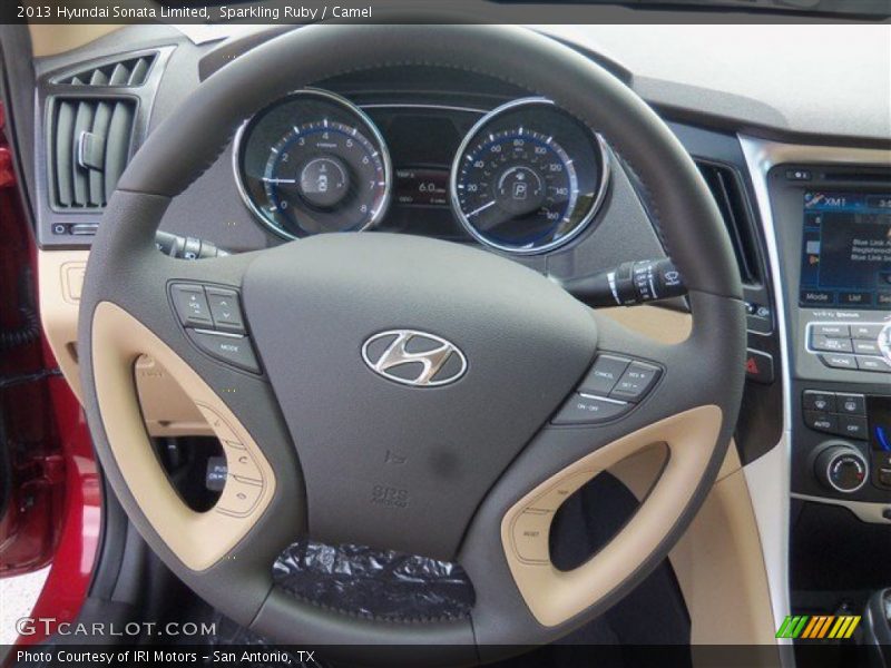 Sparkling Ruby / Camel 2013 Hyundai Sonata Limited