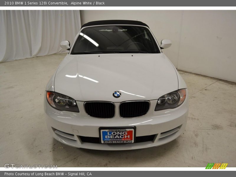 Alpine White / Black 2010 BMW 1 Series 128i Convertible