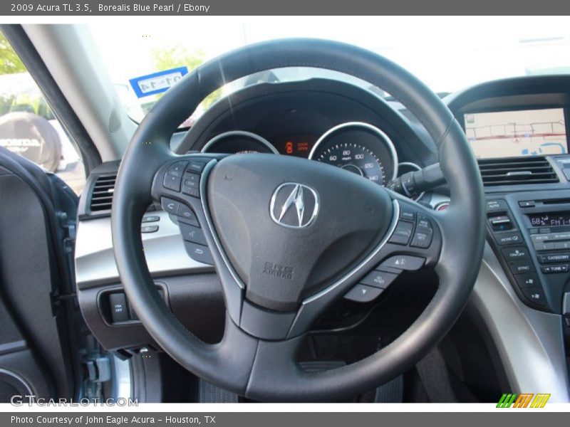 Borealis Blue Pearl / Ebony 2009 Acura TL 3.5