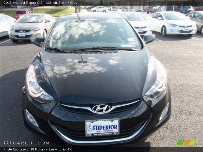 Midnight Black / Gray 2013 Hyundai Elantra GLS