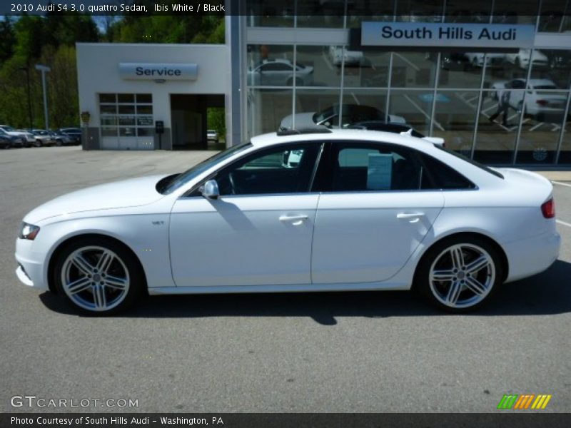 Ibis White / Black 2010 Audi S4 3.0 quattro Sedan