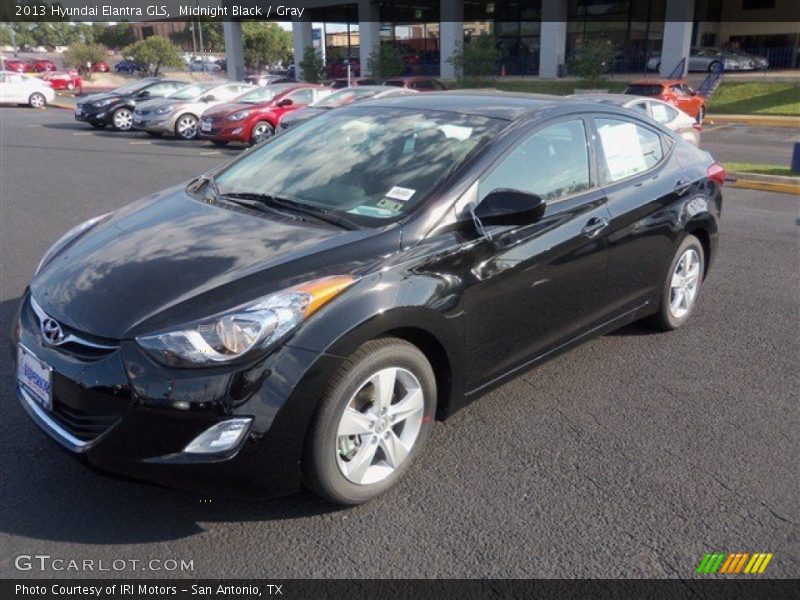 Midnight Black / Gray 2013 Hyundai Elantra GLS