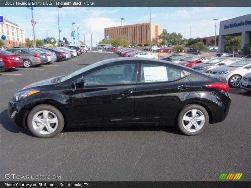 Midnight Black / Gray 2013 Hyundai Elantra GLS