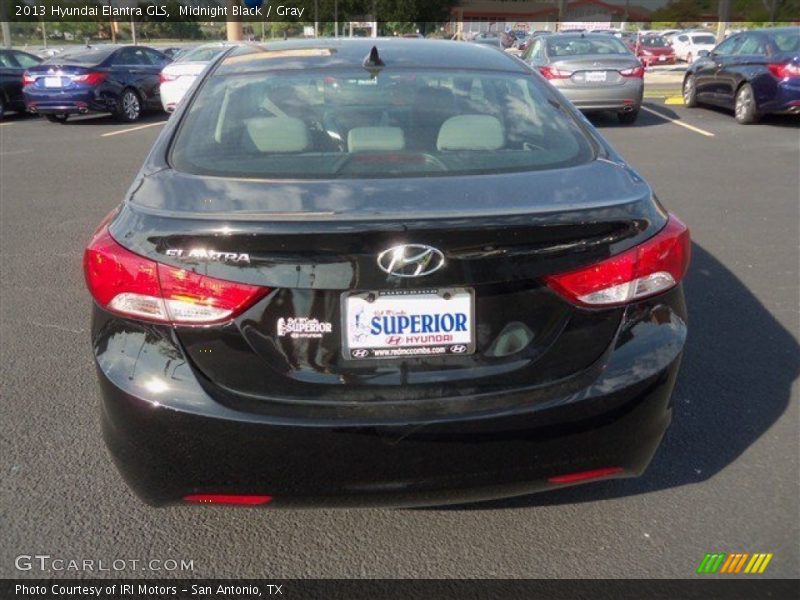 Midnight Black / Gray 2013 Hyundai Elantra GLS