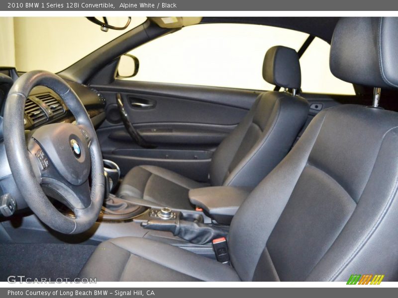 Alpine White / Black 2010 BMW 1 Series 128i Convertible