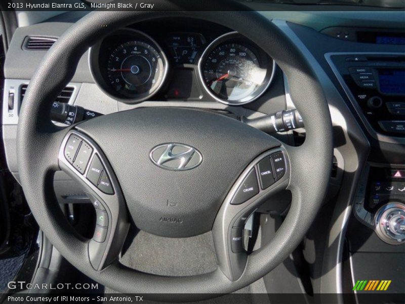 Midnight Black / Gray 2013 Hyundai Elantra GLS