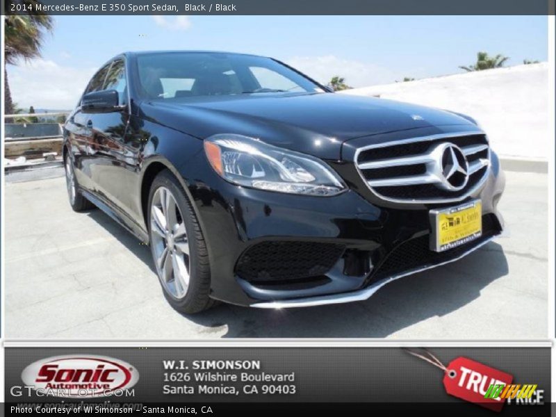 Black / Black 2014 Mercedes-Benz E 350 Sport Sedan