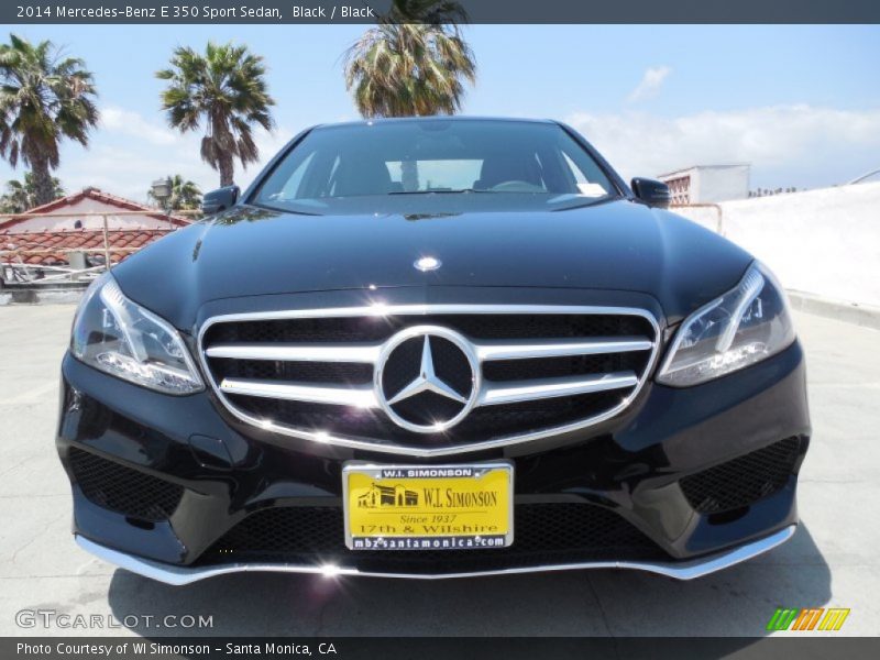 Black / Black 2014 Mercedes-Benz E 350 Sport Sedan