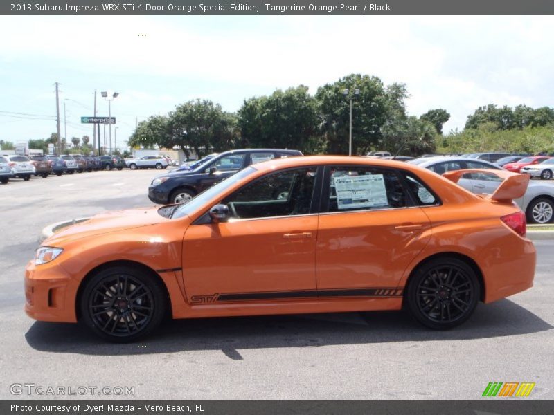  2013 Impreza WRX STi 4 Door Orange Special Edition Tangerine Orange Pearl