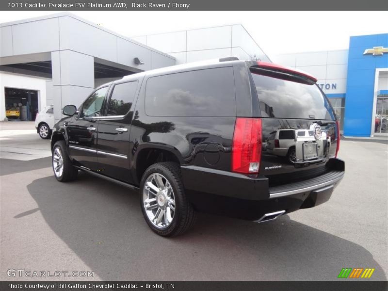 Black Raven / Ebony 2013 Cadillac Escalade ESV Platinum AWD