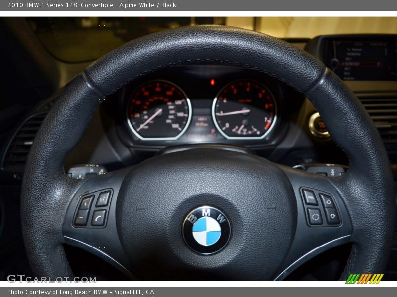 Alpine White / Black 2010 BMW 1 Series 128i Convertible