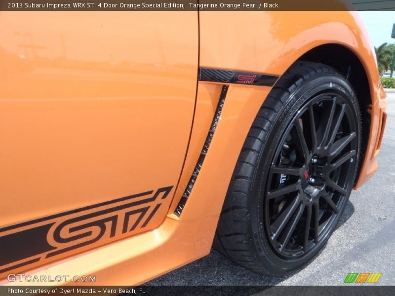  2013 Impreza WRX STi 4 Door Orange Special Edition Logo