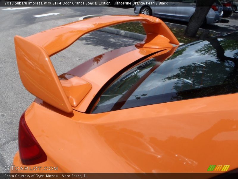 Rear Spoiler - 2013 Subaru Impreza WRX STi 4 Door Orange Special Edition