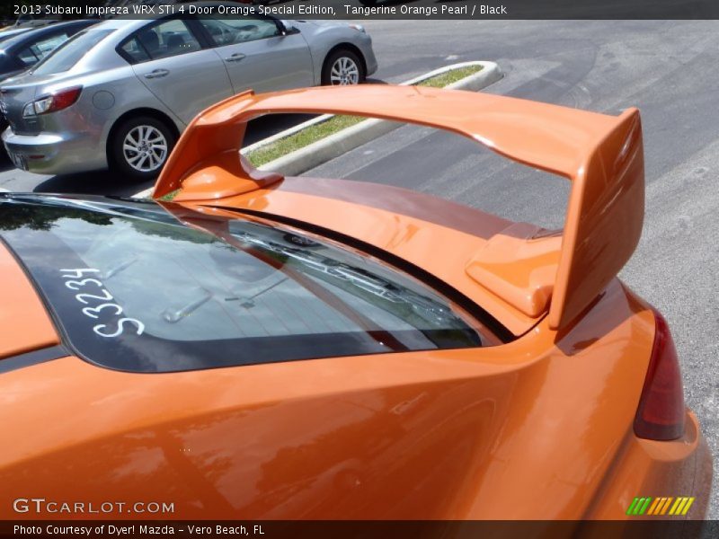 Rear Spoiler - 2013 Subaru Impreza WRX STi 4 Door Orange Special Edition