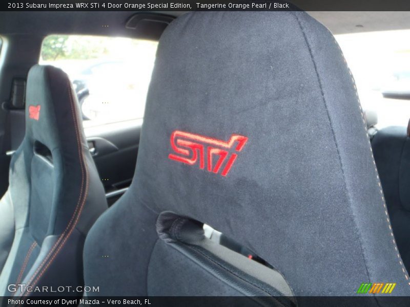  2013 Impreza WRX STi 4 Door Orange Special Edition Logo