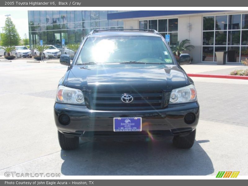 Black / Gray 2005 Toyota Highlander V6