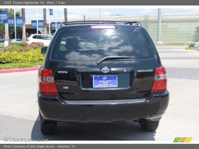 Black / Gray 2005 Toyota Highlander V6