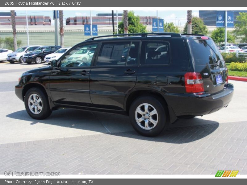 Black / Gray 2005 Toyota Highlander V6