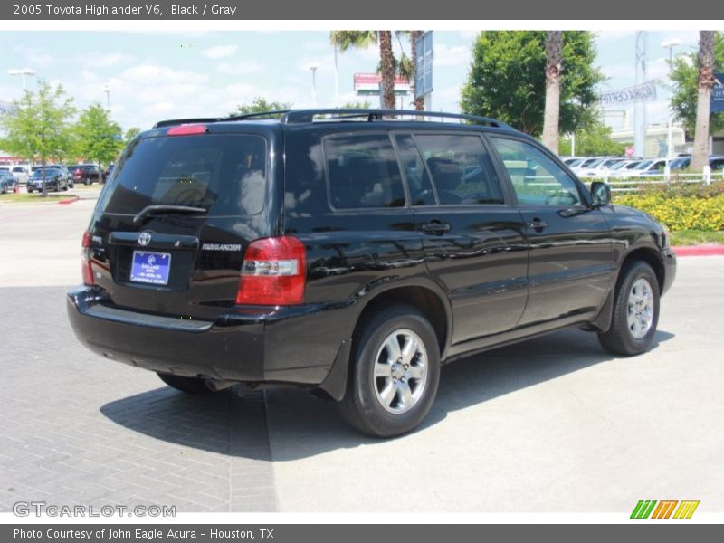 Black / Gray 2005 Toyota Highlander V6