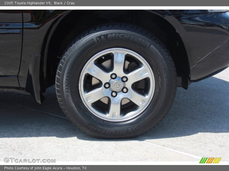 Black / Gray 2005 Toyota Highlander V6