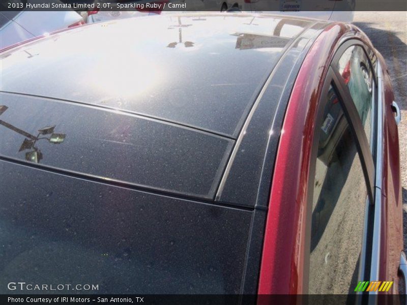 Sparkling Ruby / Camel 2013 Hyundai Sonata Limited 2.0T