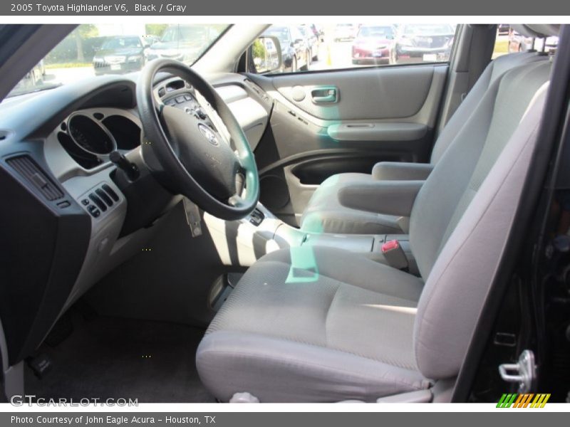 Black / Gray 2005 Toyota Highlander V6