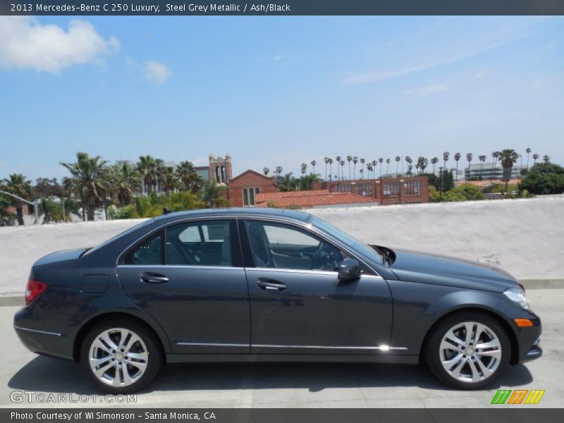 Steel Grey Metallic / Ash/Black 2013 Mercedes-Benz C 250 Luxury