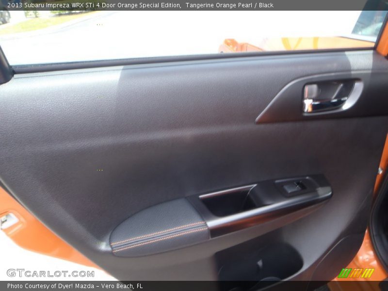 Door Panel of 2013 Impreza WRX STi 4 Door Orange Special Edition