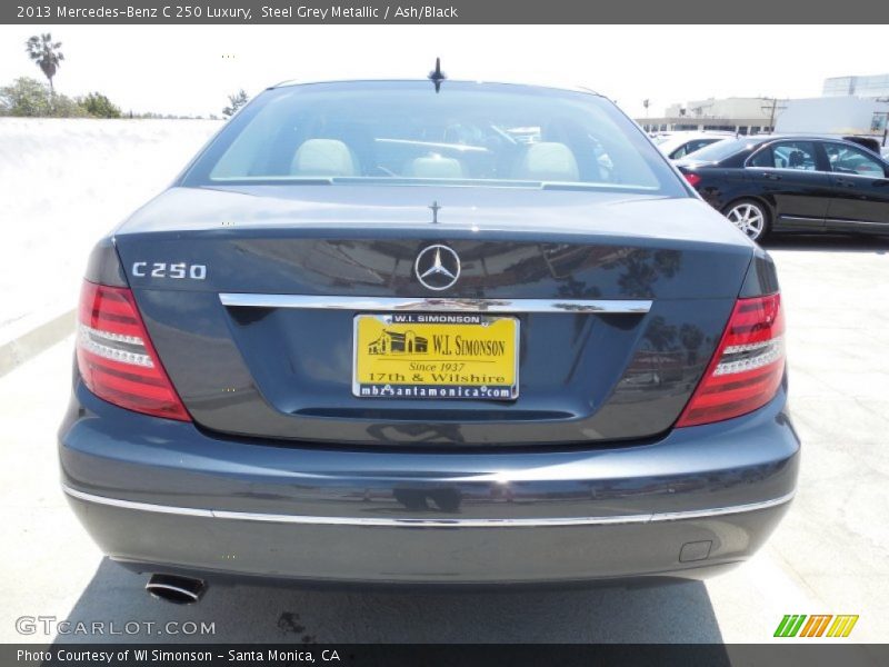 Steel Grey Metallic / Ash/Black 2013 Mercedes-Benz C 250 Luxury
