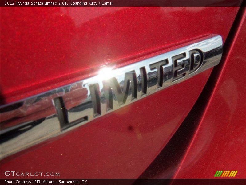 Sparkling Ruby / Camel 2013 Hyundai Sonata Limited 2.0T