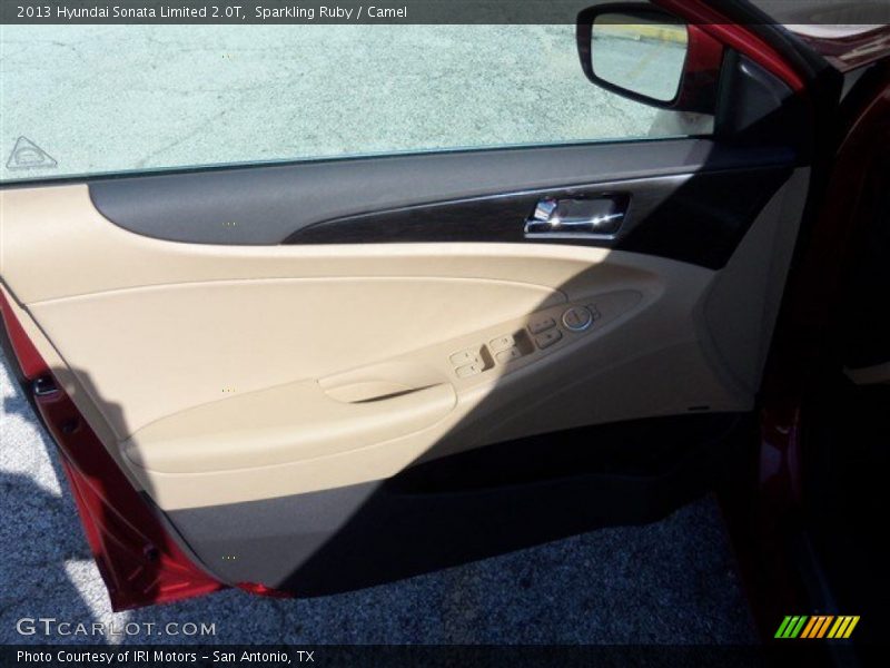 Sparkling Ruby / Camel 2013 Hyundai Sonata Limited 2.0T