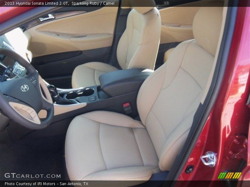 Sparkling Ruby / Camel 2013 Hyundai Sonata Limited 2.0T