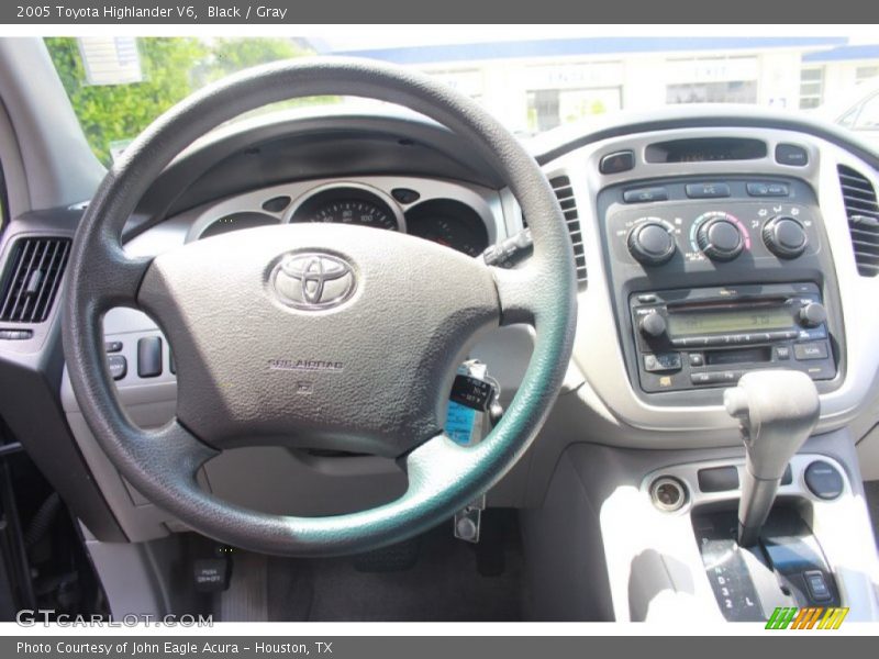 Black / Gray 2005 Toyota Highlander V6