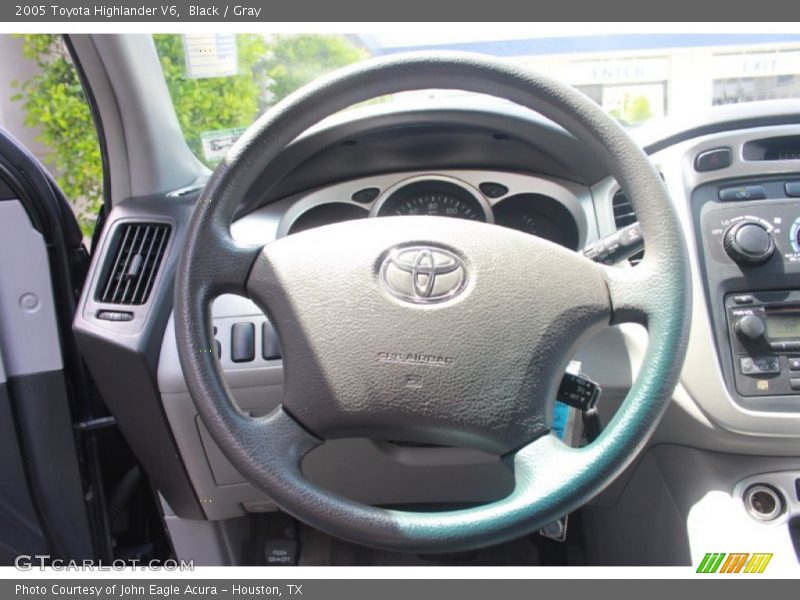Black / Gray 2005 Toyota Highlander V6