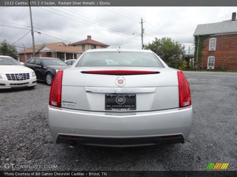 Radiant Silver Metallic / Ebony 2013 Cadillac CTS 3.0 Sedan