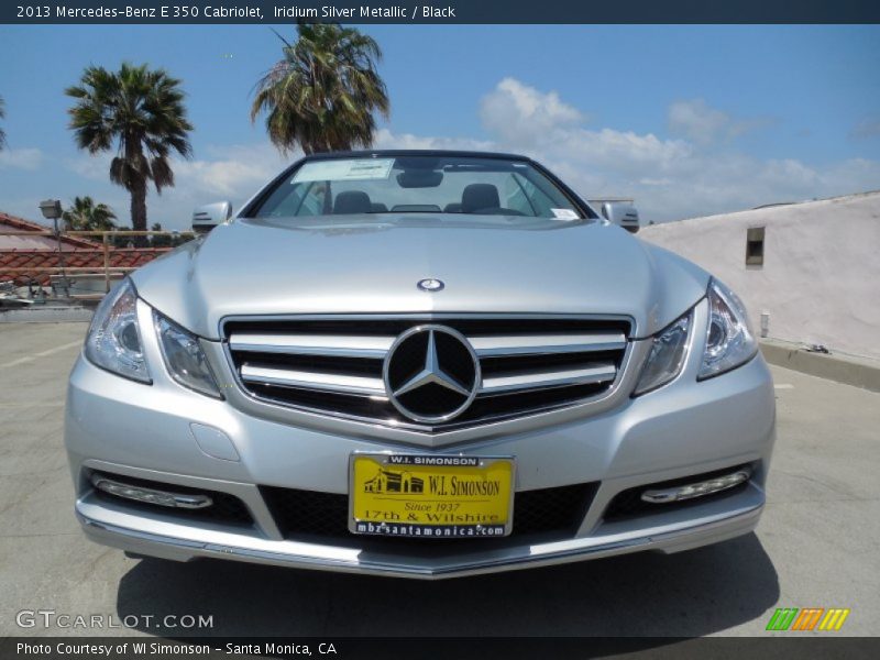 Iridium Silver Metallic / Black 2013 Mercedes-Benz E 350 Cabriolet