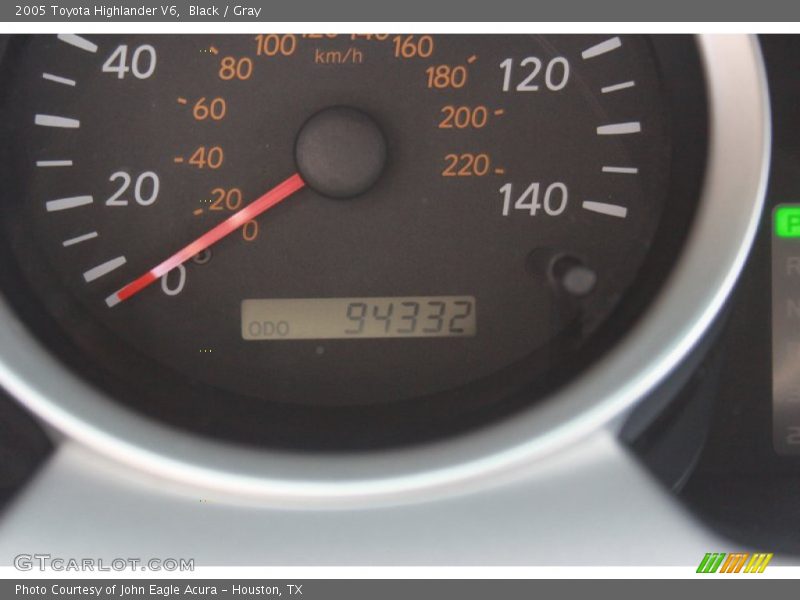 Black / Gray 2005 Toyota Highlander V6