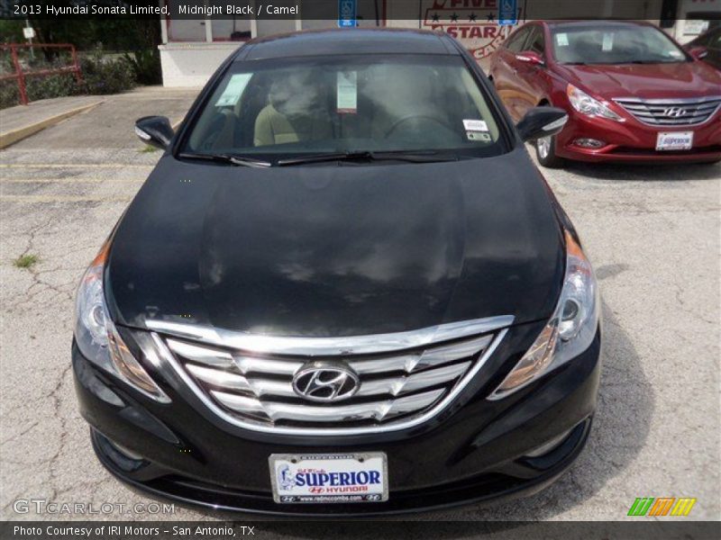 Midnight Black / Camel 2013 Hyundai Sonata Limited