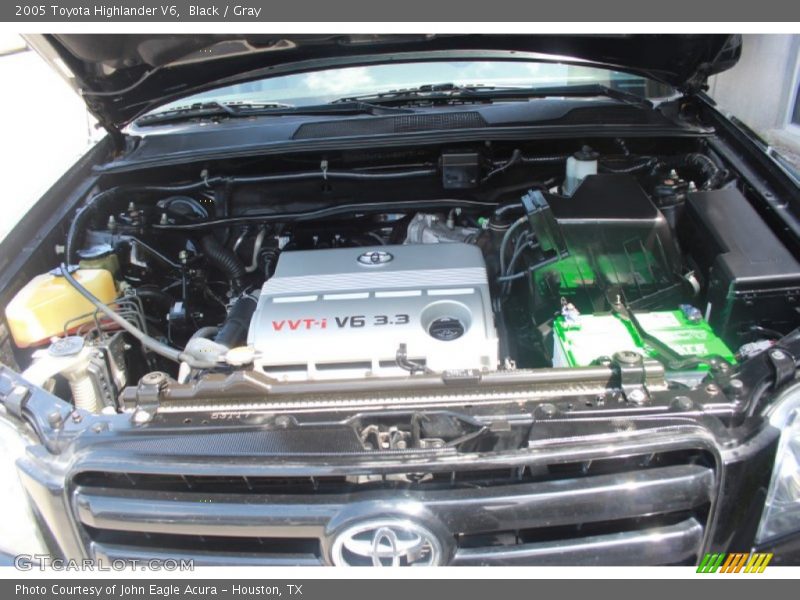 Black / Gray 2005 Toyota Highlander V6