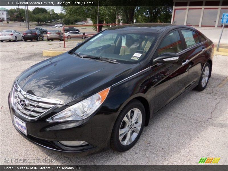 Midnight Black / Camel 2013 Hyundai Sonata Limited