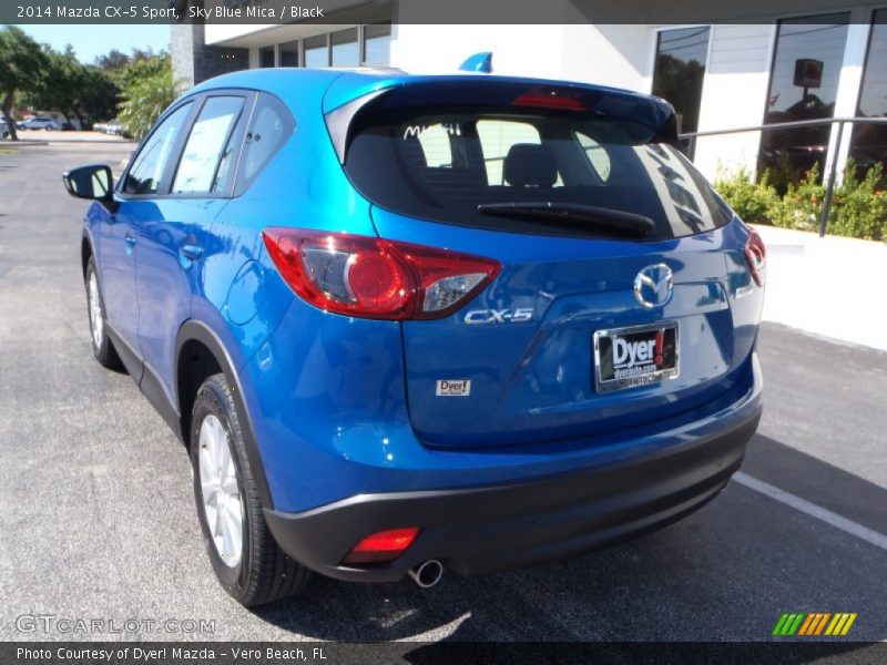 Sky Blue Mica / Black 2014 Mazda CX-5 Sport