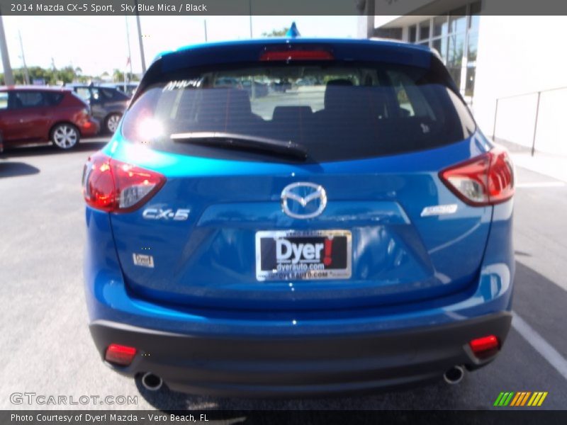 Sky Blue Mica / Black 2014 Mazda CX-5 Sport