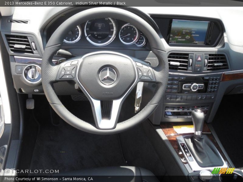 Iridium Silver Metallic / Black 2013 Mercedes-Benz E 350 Cabriolet