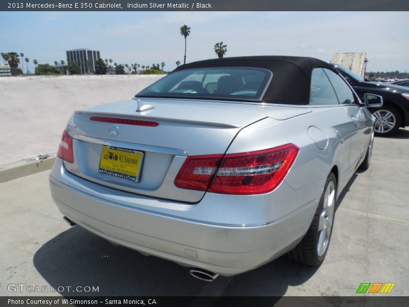 Iridium Silver Metallic / Black 2013 Mercedes-Benz E 350 Cabriolet