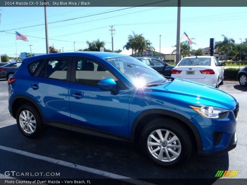 Sky Blue Mica / Black 2014 Mazda CX-5 Sport
