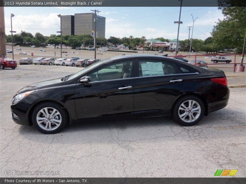 Midnight Black / Camel 2013 Hyundai Sonata Limited