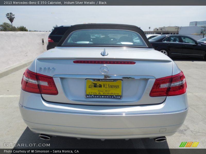 Iridium Silver Metallic / Black 2013 Mercedes-Benz E 350 Cabriolet