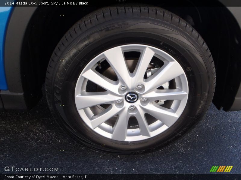 Sky Blue Mica / Black 2014 Mazda CX-5 Sport